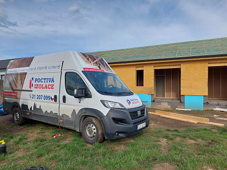 Izolace stropu dřevostavby na Znojemsku